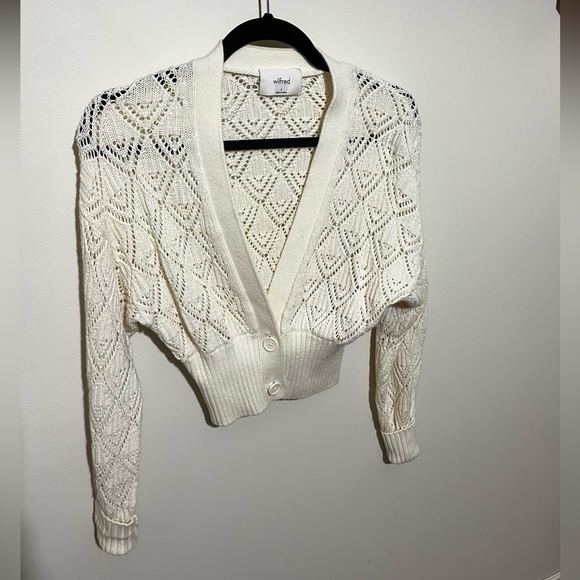 Wilfred Thais Plunge Cropped Cardigan - Picture 4 of 8
